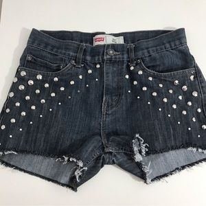 Levi’s Studded Denim Shorts